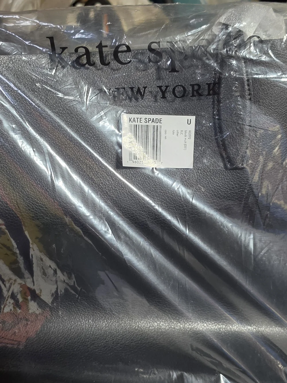 kate spade Kids Black Tote with Pink Minnie Bow Graphic
